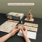 Magic Cello Wooden Music Box DIY Kit