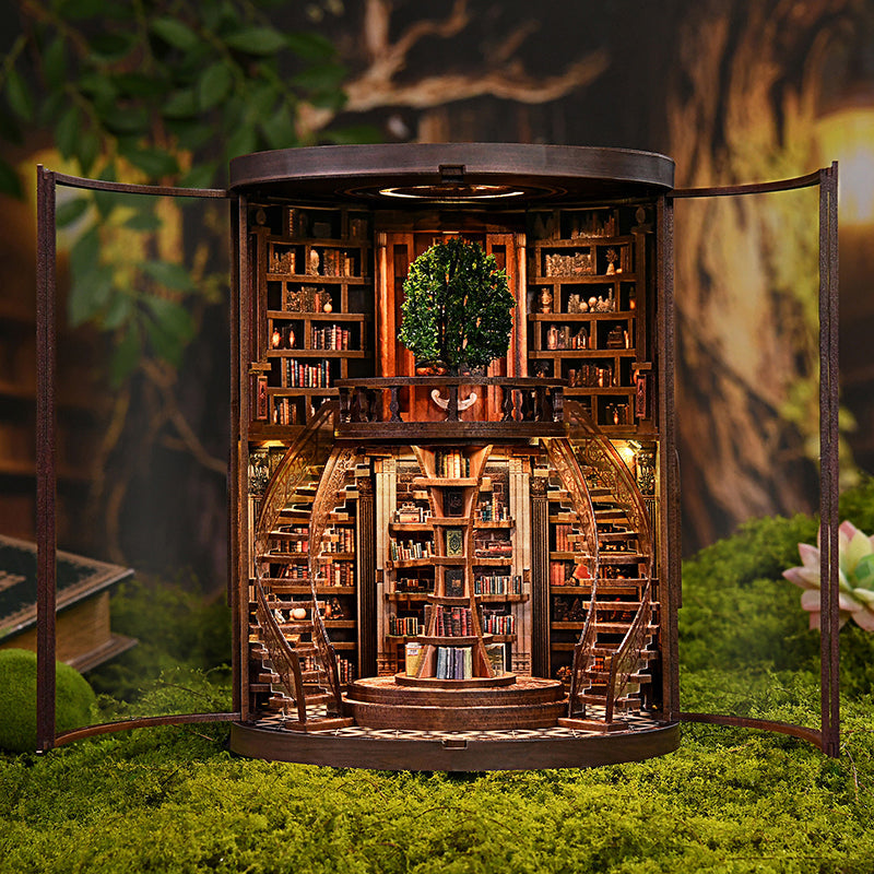 Book Nook DIY Kit – Wisdom Book Repository 3D Miniature