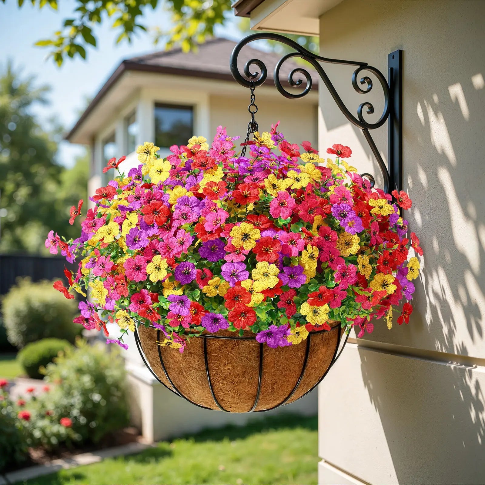UV Resistant Faux Daisy Flowers – Outdoor Spring Porch & Garden Decor