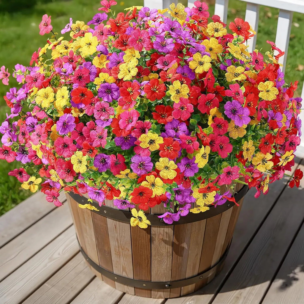 UV Resistant Faux Daisy Flowers – Outdoor Spring Porch & Garden Decor