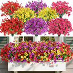UV Resistant Faux Daisy Flowers – Outdoor Spring Porch & Garden Decor