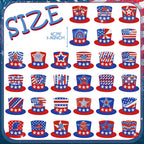 30PCS Patriotic Diamond Painting Fridge Magnets Kit