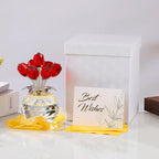 Crystal Rose Bouquet – Elegant Forever Flower Gift
