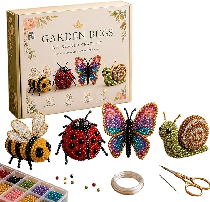Tiny 3D Beaded Animal DIY Kit – Cute Animal Beading Craft Set