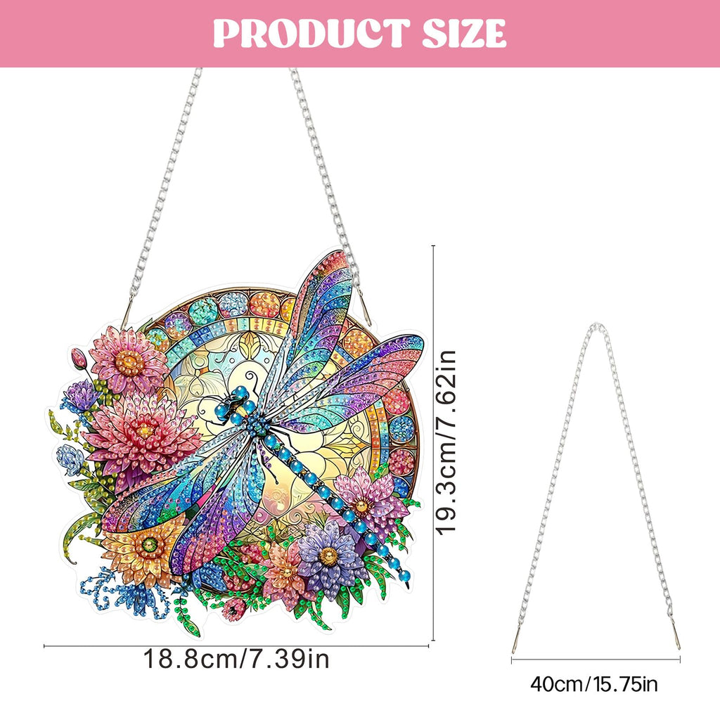 Dragonfly Diamond Art Hanging Ornament Kits