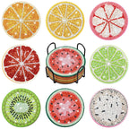 8PCS DIY Diamond Painting Coasters – Fruit Style