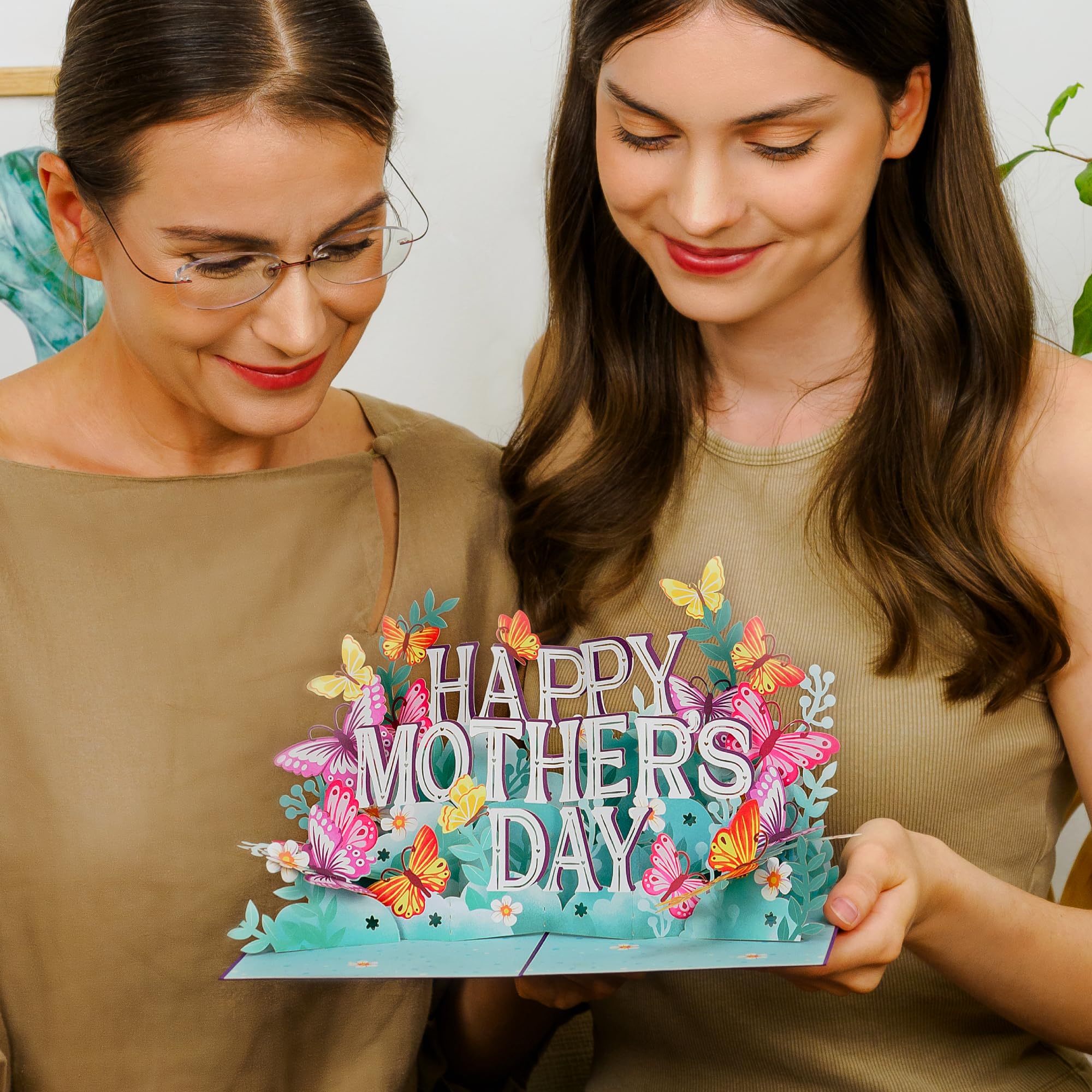 Happy Mother’s Day 3D Pop-Up Card – Surprise Gift Card with Note Tag