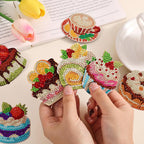 8PCS Magnetic Fridge Stickers DIY Diamond Painting Kit