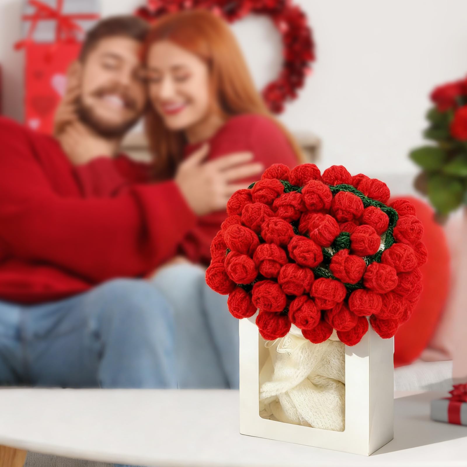 Rose Bouquet Crochet Blanket – Flower Blanket Gift