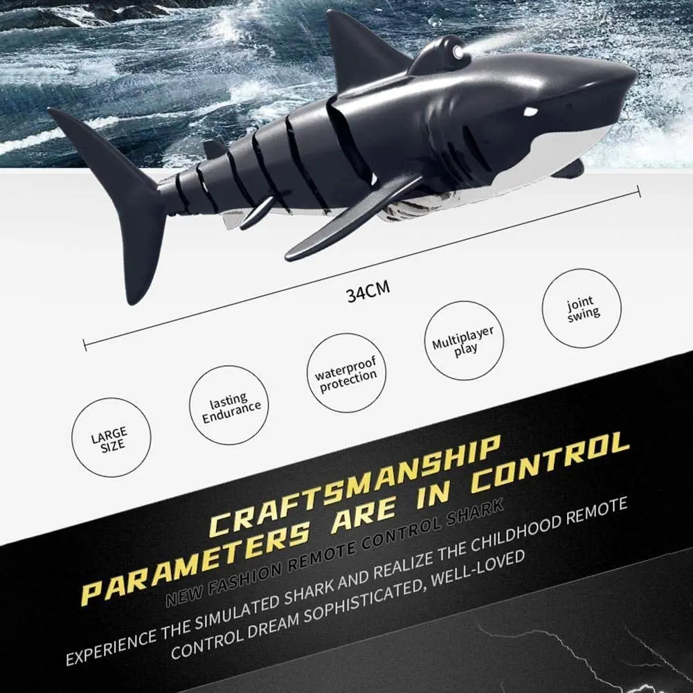 Remote Control Shark Toy – Realistic Swimming RC Fish for Pool & Lake
