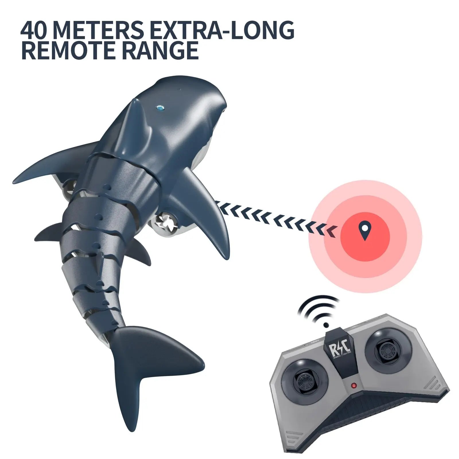 Remote Control Shark Toy – Realistic Swimming RC Fish for Pool & Lake