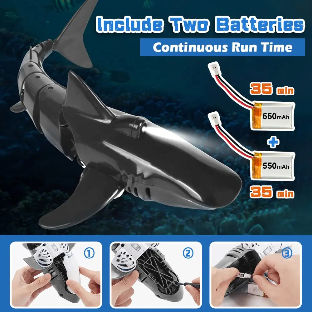 Remote Control Shark Toy – Realistic Swimming RC Fish for Pool & Lake